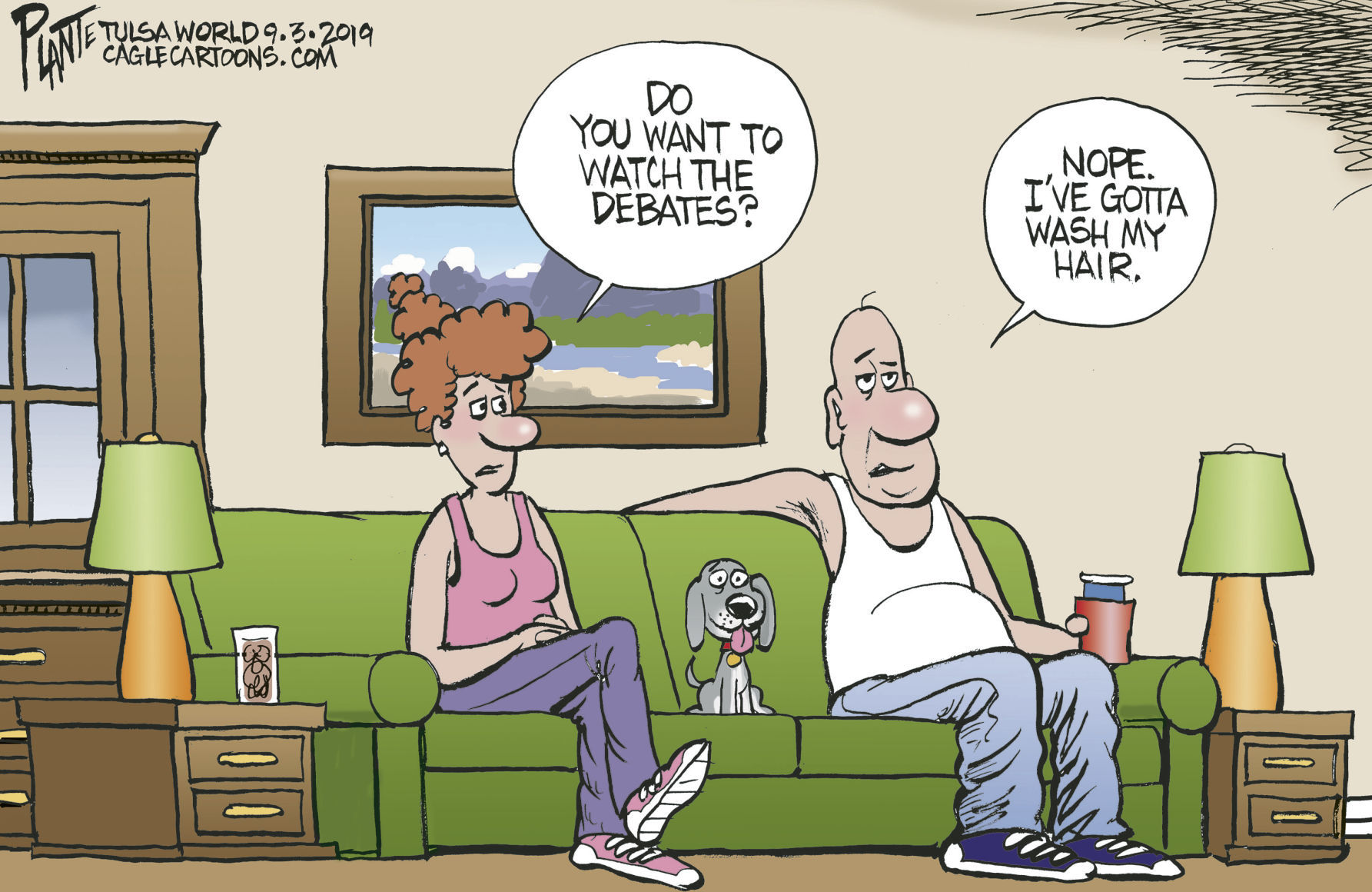 Bruce Plante Cartoon: No debates please